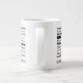 Tasse d'éléphant de traits de berger allemand (Dos)