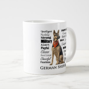 Tasse d'éléphant de traits de berger allemand