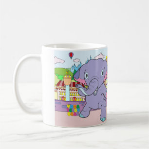 Tasse d'éléphant d'ours et de guerrier de nounou