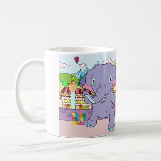 Tasse d'éléphant d'ours et de guerrier de nounours (Gauche)