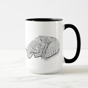 Tasse d'éléphant - série de l'Afrique