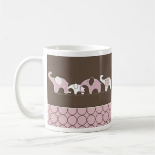 Tasse d'éléphants roses