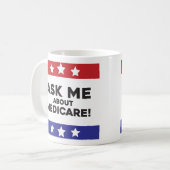 Tasse « Demandez-moi des informations sur Medicare (Devant gauche)