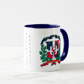 tasse d'emblème de la république dominicaine (Devant droit)