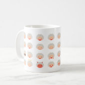 Tasse d'Emojis de 32 mamies (Devant gauche)