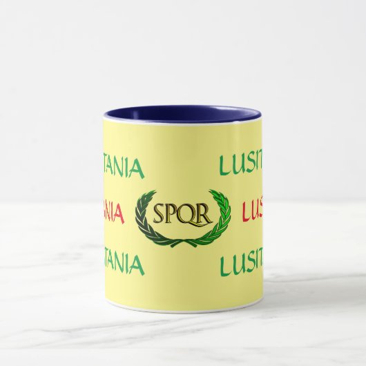 Tasse d'empire romain du Lusitania SPQR (Centre)