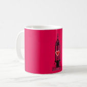 Tasse d'Empire State Building de coeur de roses (Devant gauche)
