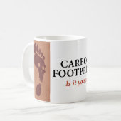 Tasse d'empreinte de pas de carbone (Devant gauche)