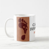 Tasse d'empreinte de pas de carbone (Gauche)