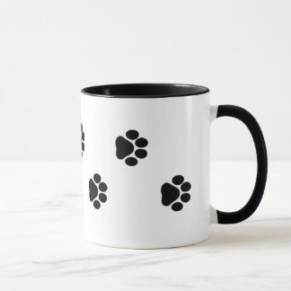 Tasse d'empreinte de patte de chien 15 onces