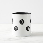 Tasse d'empreinte de patte de chien 15 onces (Centre)