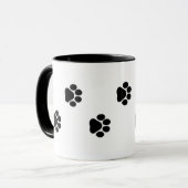 Tasse d'empreinte de patte de chien 15 onces (Devant gauche)