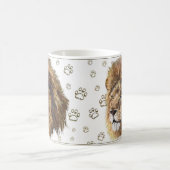 Tasse d'empreinte de patte du Roi Lion, blanche (Centre)