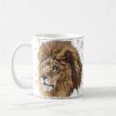 Tasse d'empreinte de patte du Roi Lion, blanche (Gauche)