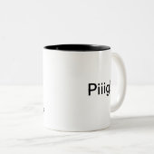 Tasse d'énigme : Porc avec trois yeux (Devant droit)