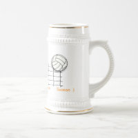 Tasse d'entraîneur de volleyball/cadeau de saison