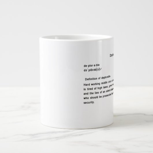 Tasse déplorable (Devant)