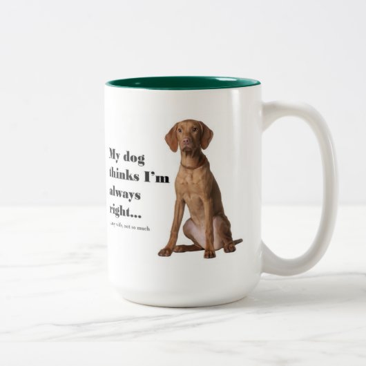 Tasse d'épouse de Vizsla v (Droit)