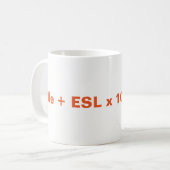 Tasse d'équation de VIPKID (Devant gauche)