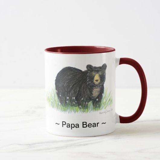 tasse d'équilibre de rouge foncé d'ours noir de ~ (Droite)