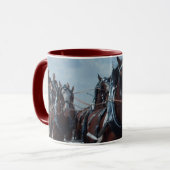 Tasse d'équipe de cheval de Clydesdale (Devant gauche)