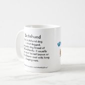 Tasse d'équipe de teckel (Devant gauche)