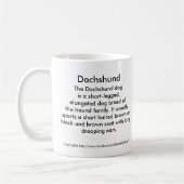 Tasse d'équipe de teckel (Gauche)