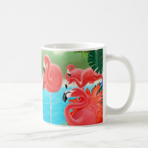 Tasse des Caraïbes de lagune de Flamant rose