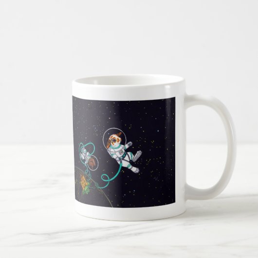 Tasse des lapins 11oz de l'espace (Droite)