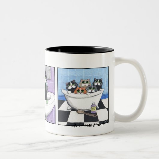 Tasse des singeries #1 de salle de bains (Droit)