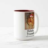 Tasse désapprobatrice de lapin Ho Ho Ho (Devant droit)