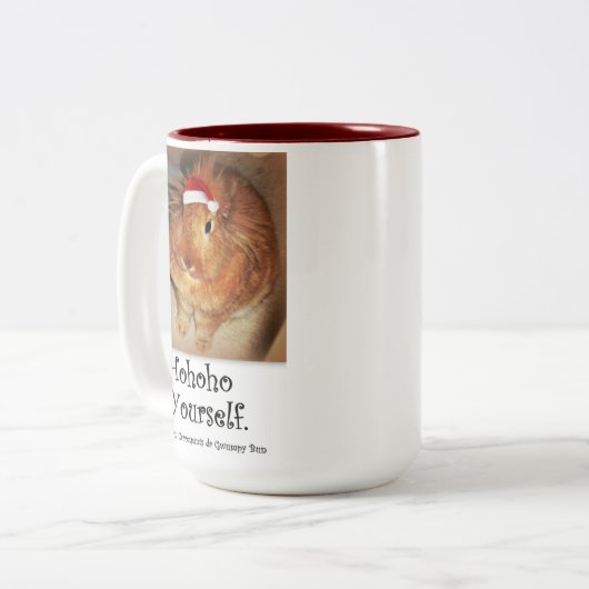 Tasse désapprobatrice de lapin Ho Ho Ho (Devant gauche)