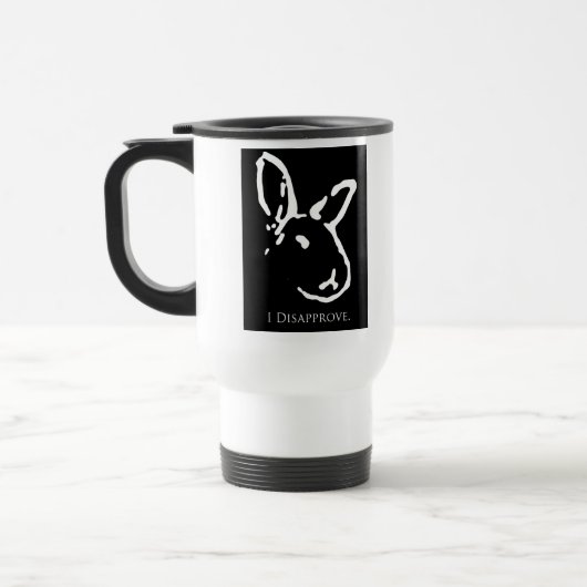 Tasse désapprobatrice de voyage des lapins 2 (Gauche)
