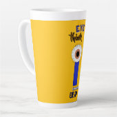 Tasse Descartes yeux Latte (Angle gauche)