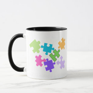 Tasse design pièces de puzzle
