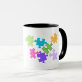 Tasse design pièces de puzzle (Devant droit)