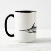 tasse d'espadons, illustration scientifique (Gauche)