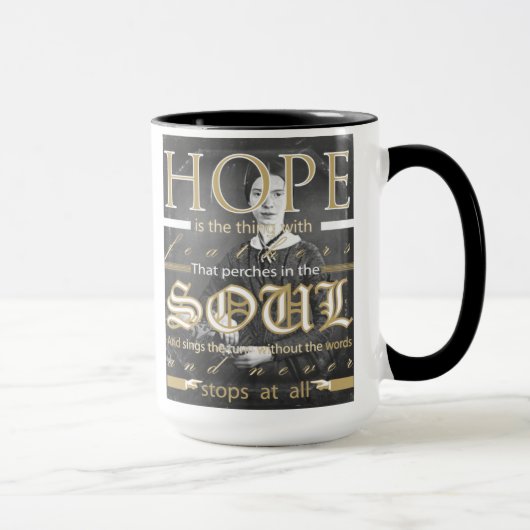 Tasse d'espoir d'Emily Dickinson (Droite)