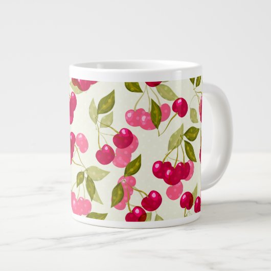 Tasse d'espresso cerise mûre (Devant droit)