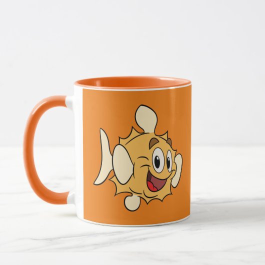 Tasse dessin animé FriendFish Puff (Gauche)