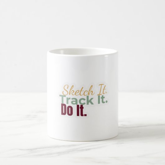 Tasse « Dessinez-le. Suivez-le. Faites-le. » (Centre)