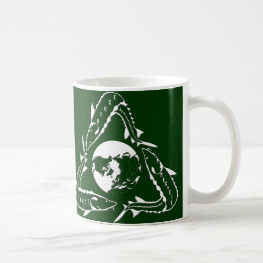 Tasse d'esturgeon - réutilisez le blanc (Droite)
