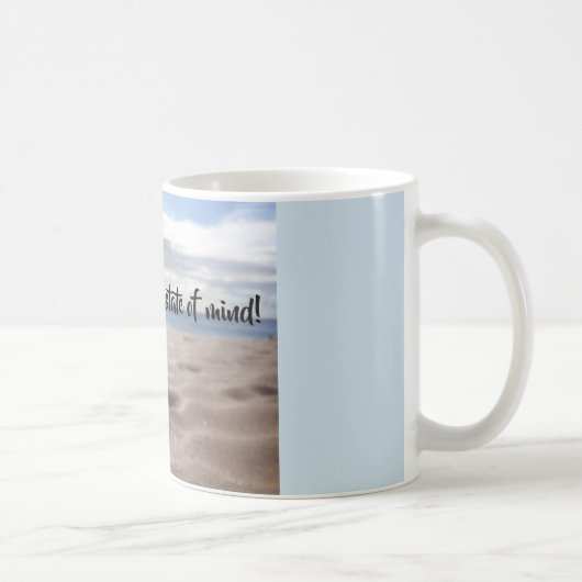 Tasse d'état d'esprit de bascule avec le sable de (Droite)