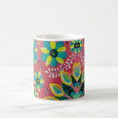 Tasse d'été aux fleurs éclatantes (Centre)