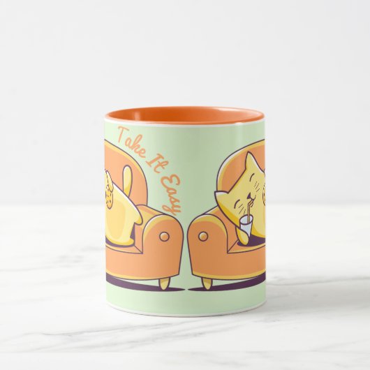 Tasse détendue de chat (Centre)