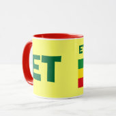 Tasse d'Ethiopiav- ET de drapeau de code (Devant gauche)