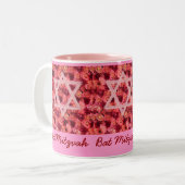 Tasse d'étoile de rose de bat mitzvah (Devant gauche)