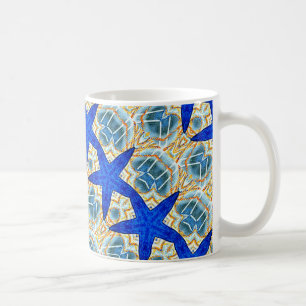 tasse d'étoiles bleues
