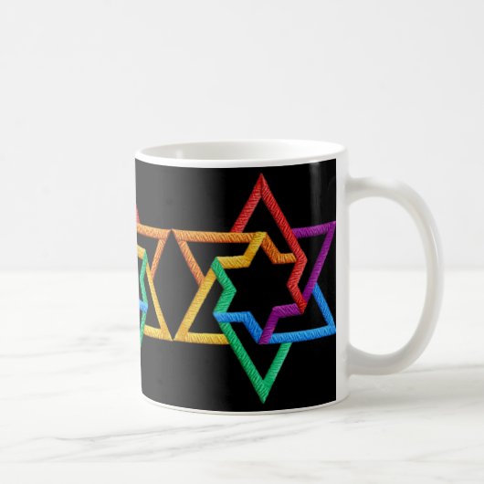 Tasse d'étoiles de David de Judaica (Droite)