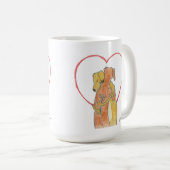 Tasse d'étreinte de Rhodesian Ridgeback (Devant droit)